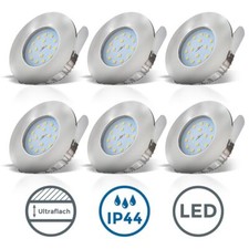 Set 6 LED Bad Einbauleuchte