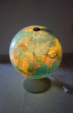 70er Scan Globe A/S  Leuchtglobus Dänemark Erdkugel Welt Erdball Weltkarte TOP !