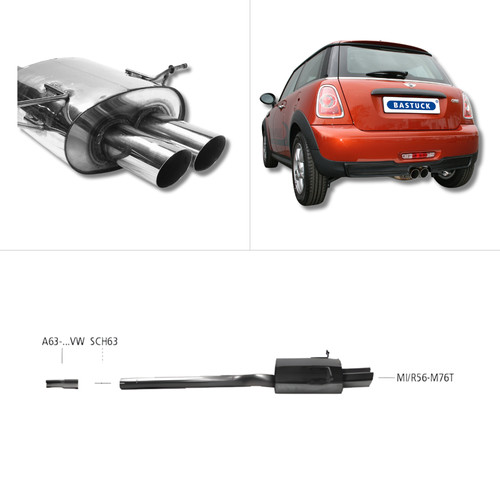 Bastuck sportauspuff mini - bastuck,