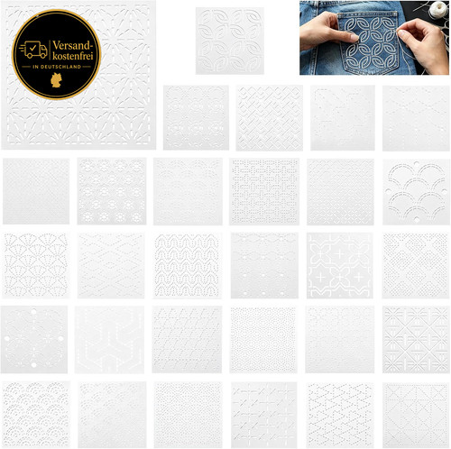 Stück sashiko schablonen - 30,