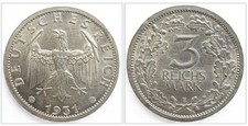 Weimarer Republik 3 Mark 1931