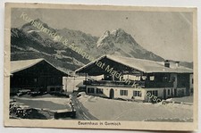AK Bauernhaus Garmisch Partenkirchen 1921 gelaufen