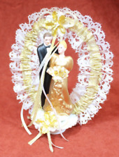 Tortenfigur Brautpaar Deko Hochzeitstorte Tortenaufsatz Porzellan, C1.25.1