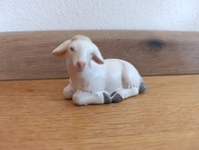 Pema Krippe 12cm Schaf liegend lasiert Krippenfiguren