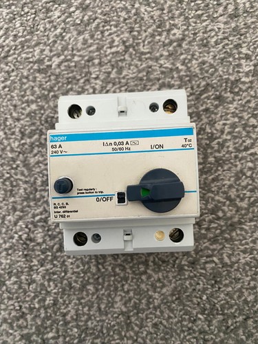 Hager amp rccb u762 30ma - 63,