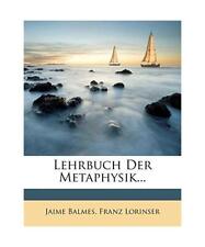 Lehrbuch Der Metaphysik