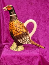 Figurenkanne Kanne Krug Pitcher Dekanter Keramik Fasan