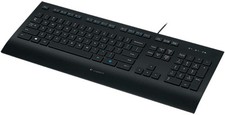 Logitech K280e QWERTY USB Kabel Tastatur Schwarz US-Layout Keyboard Black