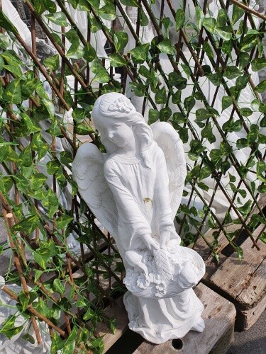 Gartenfigur engel mit - gartenfigur,
