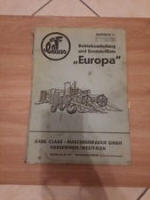 Claas Betriebsanleitung EUROPA