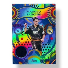 Manolo Sanchis /250 Match Worn Patch Relic Topps Real Madrid Team Set 2024/25
