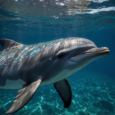 Dekobild Delfin Ozean Meer