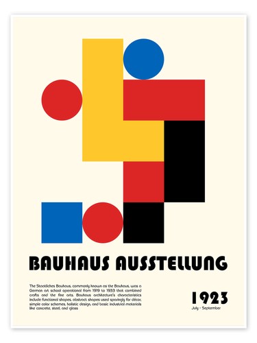 Poster bauhaus ausstellung - poster, bauhaus,