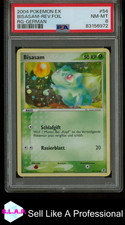 BISASAM POKÉMON TCG 54 2004 EX FEUERROT & BLATTGRÜN POP 3 DEUTSCH PSA 8