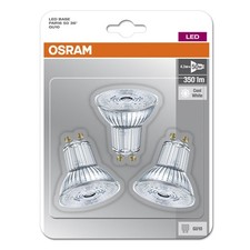 OSRAM GU10 LED Strahler PAR16 36° Reflektor Lampe 4,3W=50W Spot 4000K 3ER