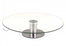 AUSSTELLER - TORTENPLATTE chg Standfuss 30 cm Glas DREHBAR DREHTELLER DREHPLATTE