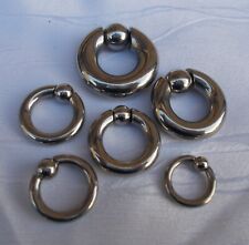 KLEMM KUGEL RING CHIRURGENSTAHL BCR CLOSURE RING OHR BRUST INTIMBEREICH  2-10 mm