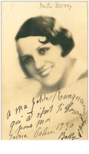 AUTOGRAMME.Nr.19769.MARTHE BERTHY.TÄNZERIN.FALTE