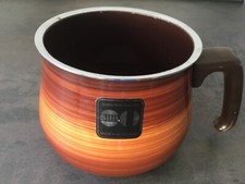 Silit Kochtopf Milchtopf Topf Emaille Braun Vintage 70er Jahren 