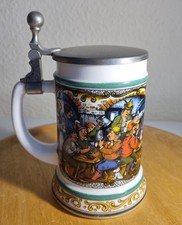 alter Bierkrug mit Zinndeckel 🔥 BMF Bierseidel 🔥 Made in W. Germany s. Fotos
