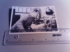 Altes Foto Mann an DRehmaschine, Mechaniker Arbeiter Werkstatt (167)