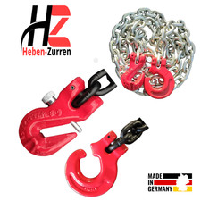 Forstkette Rückekette 8mm 4000daN EN 818-2 Chokerkette GK8 verzinkt Forsthaken