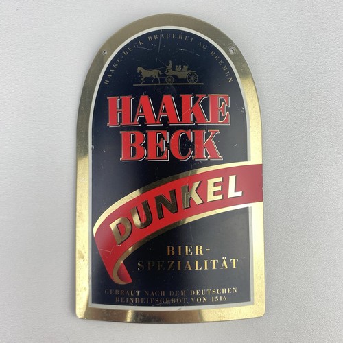 Zapfhahnschild haake beck - "haake,