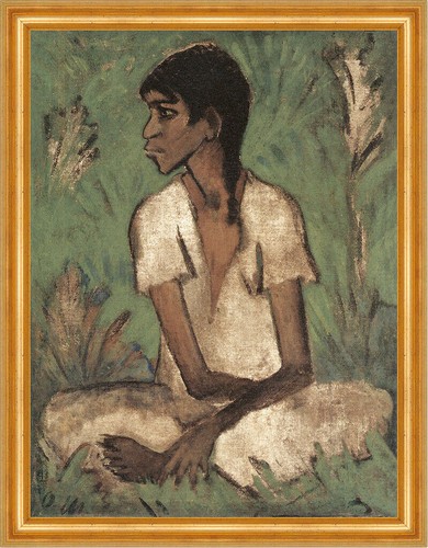 Sitzende zigeunerin 1926 - zigeunerin,