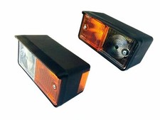 Positionsleuchte Frontscheinwerfer mit blinker 12-24V Traktor Bagger+ Glühbirnen