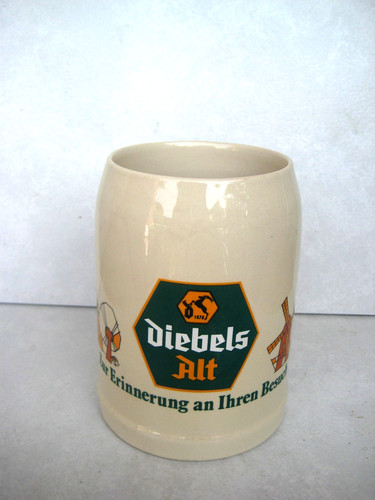 älterer werbe bierkrug - werbe-bierkrug, 0,5