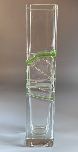 Muranoglas block vase - block,