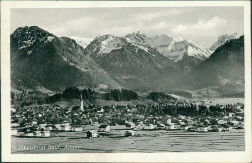 Ansichtskarte oberstdorf bayr - ansichtskarte,