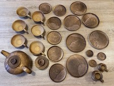 Teeservice Steingut UNIKAT  handgefertigt vor 46 Jahren für 6 Personen