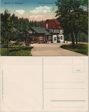 Oberhof (Thüringen) Obere Schweizerhütte Partie an der Lokalität 1910