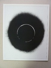 OTTO PIENE - Siebdruck / Serigraphie 1977 "Schwarze Sonne" !