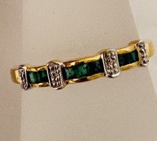 Gold Smaragd Ring 585 mit