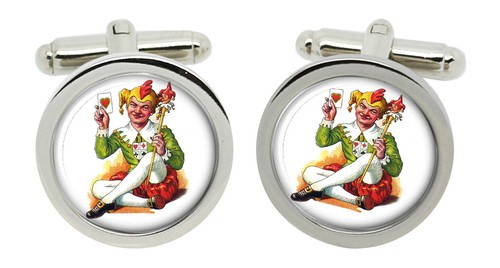 Joker karte manschettenknöpfe - joker,
