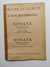 BeethovenSONATE Op. 49, No. 1. G moll. für das Pianoforte Instruktive Ausgabe