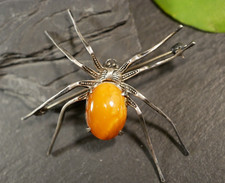 935 Silber Brosche Spinne