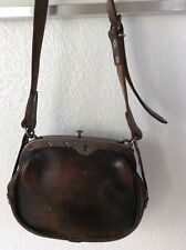 alte Leder Post/Umhängetasche