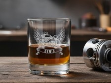Whiskyglas Biker mit Name