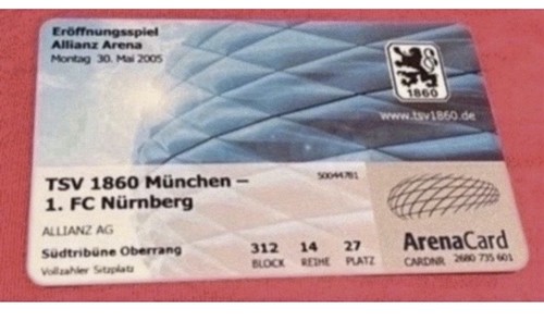 Bayern münchen arena - münchen, card