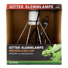 Terra Exotica Gitter Klemmlampe - Wire Mesh Clamp Lamp bis 300 Watt