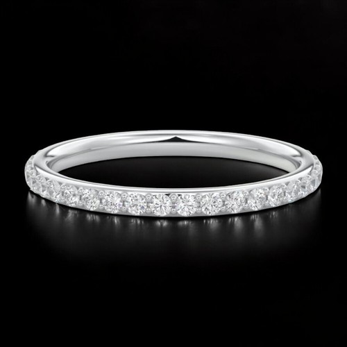 14k weißgold verlobungsband - 14k,