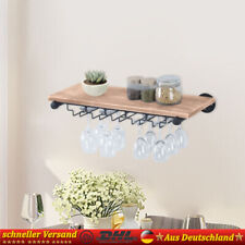 Holz Weinregal Wand Metall