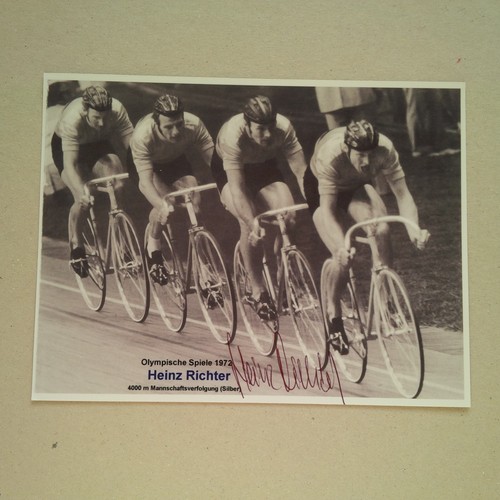 Heinz richter signed autogramm - heinz,