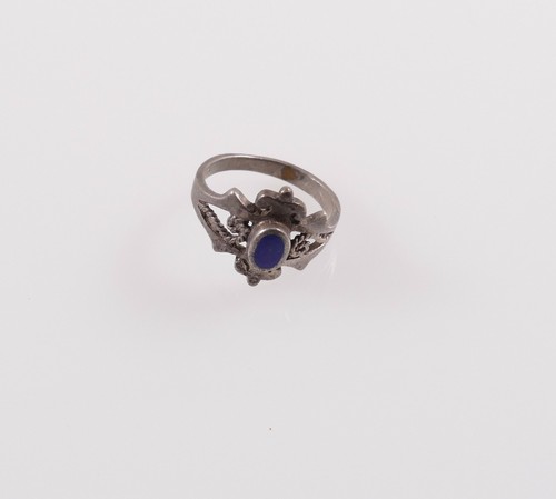 Ring silber mit - ring, stein.