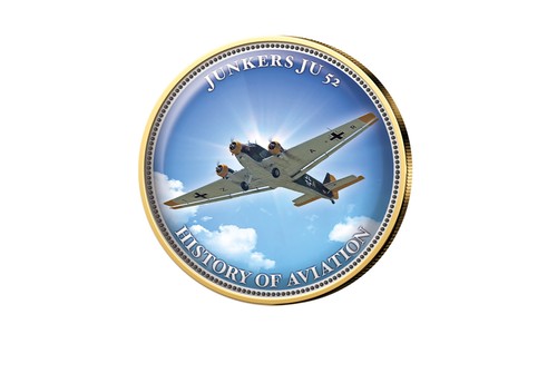 Euro vergoldet junkers 52 - euro, ju