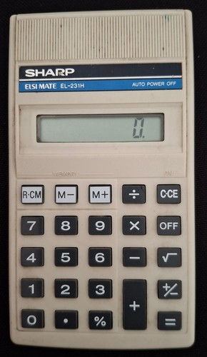 Sharp 231h elsi - sharp, el-231h