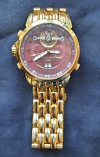 Roebelin & Graef Armbanduhr Karthago Herrenuhr Automatik Ziffernblatt weinrot